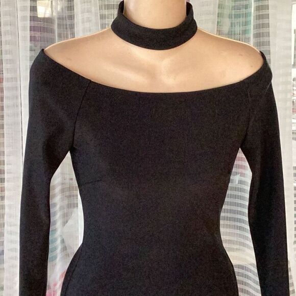 ASTR The Label Margaux Black Choker Mini Dress Women’s XS Bodycon - Picture 5 of 9